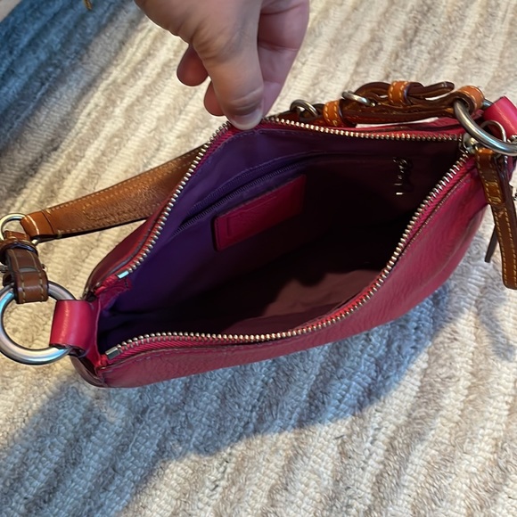 Coach Pink Leather Shoulder Bag - Picture 6 of 10